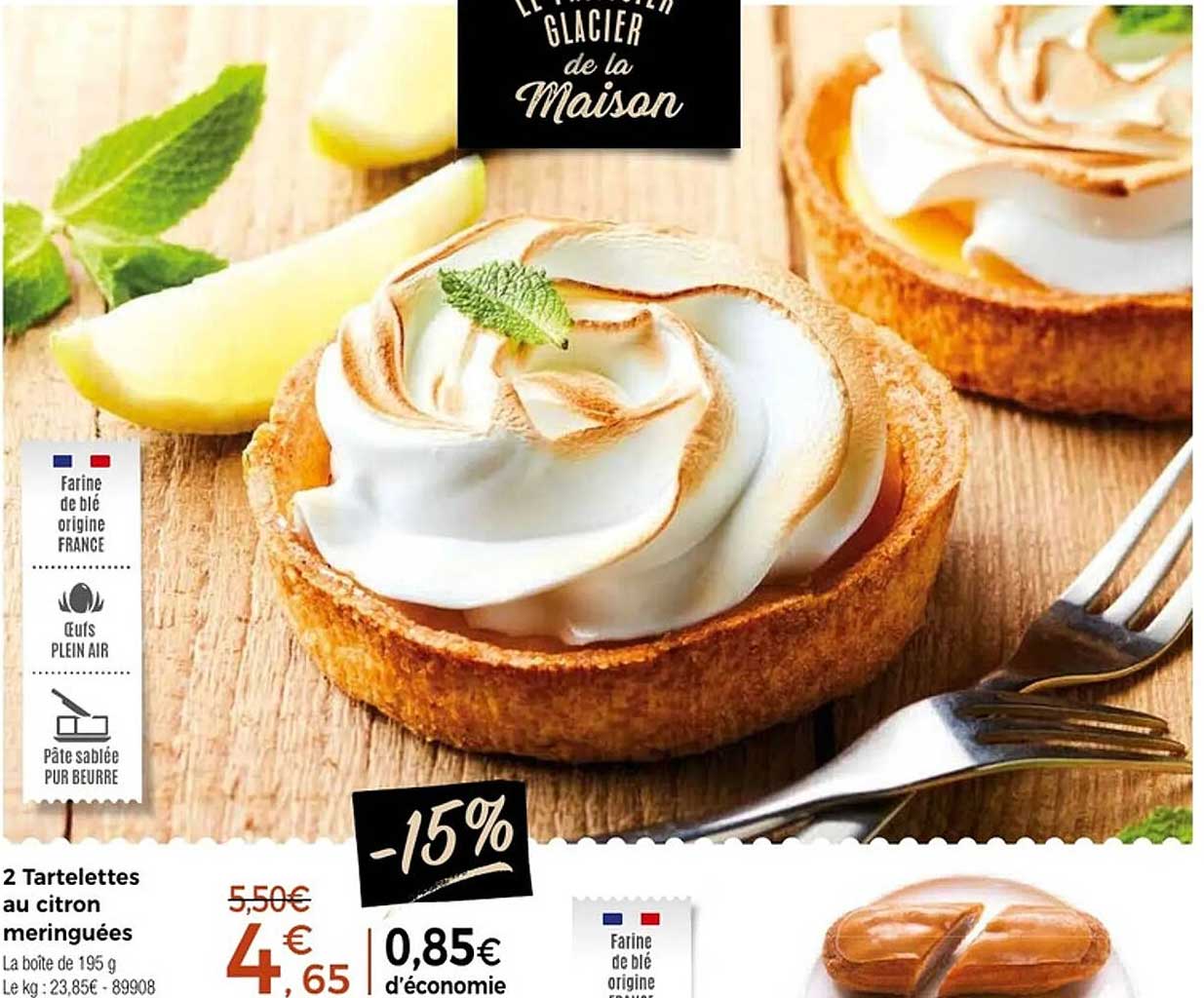 2 Tartelettes au citron meringuées