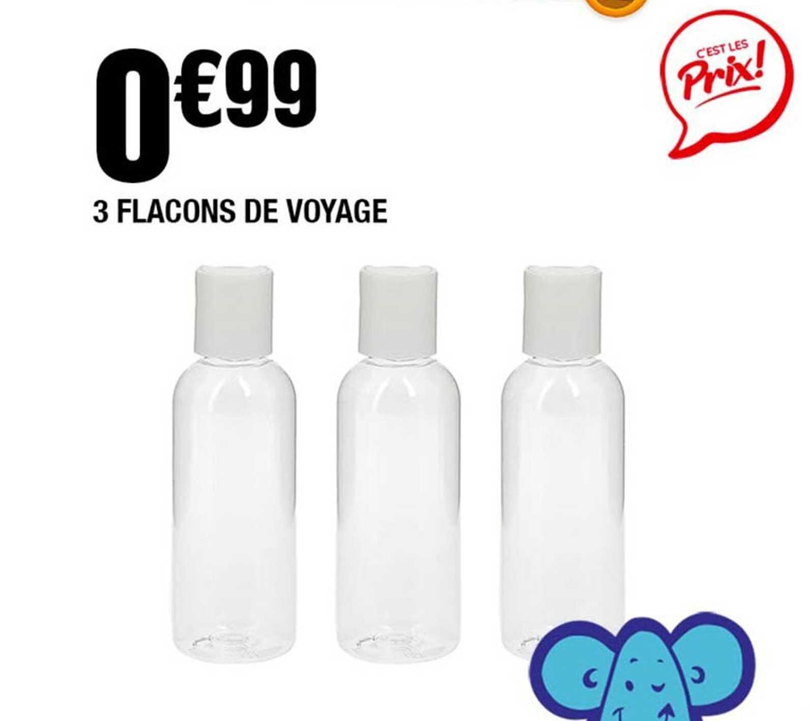 3 FLACONS DE VOYAGE