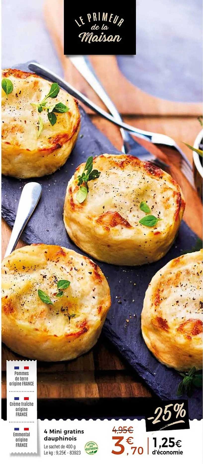 4 Mini gratins dauphinois