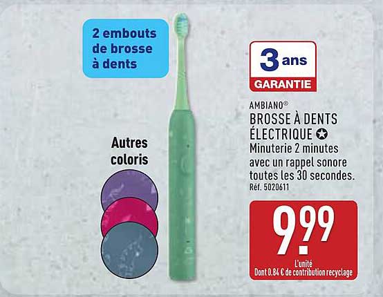 AMBIANO® BROSSE À DENTS ÉLECTRIQUE
