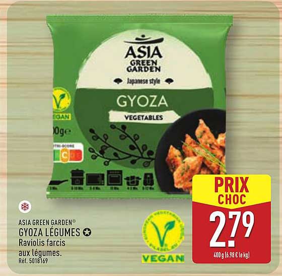 ASIA GREEN GARDEN® GYOZA LÉGUMES ★ Raviolis farcis aux légumes.