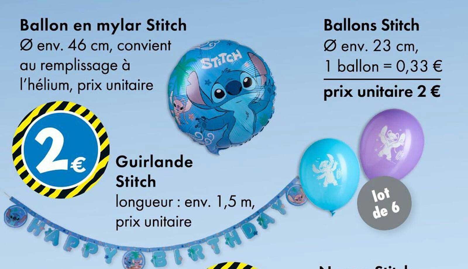 Ballon en mylar Stitch