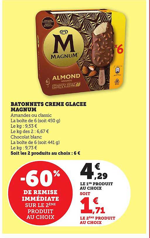 Batonnet Crème Glacée Magnum