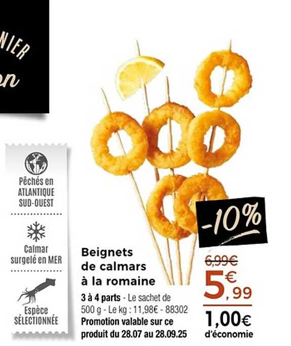 Beignets de calmars à la romaine