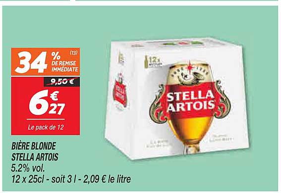 Bière Blonde Stella Artois