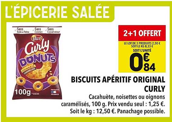BISCUITS APÉRITIF ORIGINAL CURLY