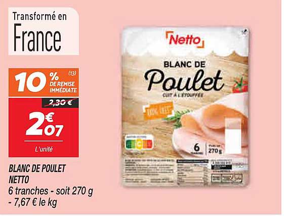 BLANC DE POULET NETTO