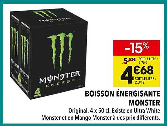 BOISSON ÉNERGISANTE MONSTER