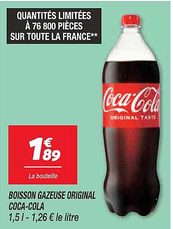 BOISSON GAZEUSE ORIGINAL COCA-COLA