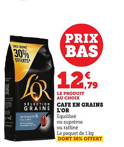 Café en Grains L'OR