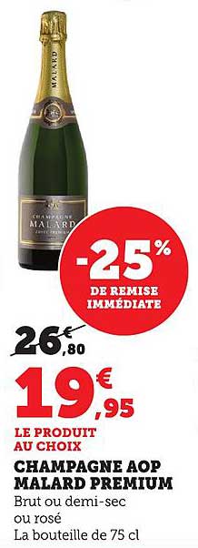 CHAMPAGNE AOP MALARD PREMIUM