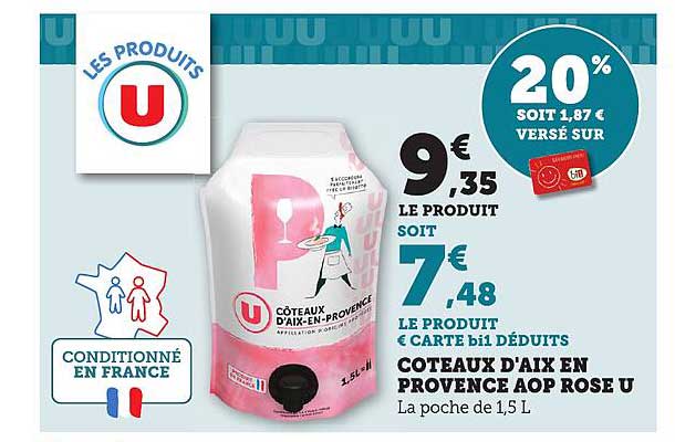 COTEAUX D'AIX EN PROVENCE AOP ROSE U