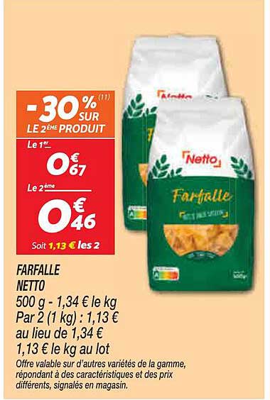 FARFALLE - NETTO