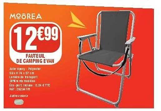 FAUTEUIL DE CAMPING ÉVAIN