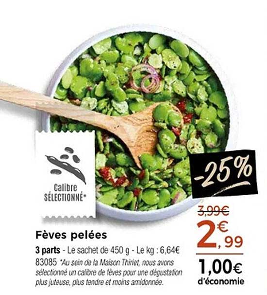 Fèves pelées