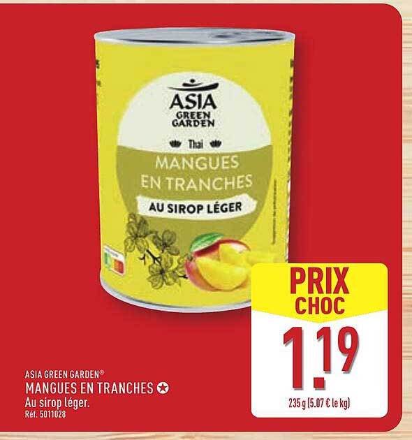 MANGUES EN TRANCHES AU SIROP LÉGER