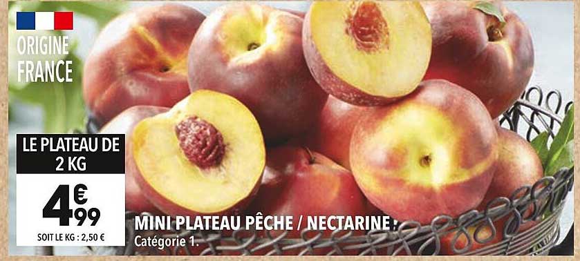 MINI PLATEAU PÊCHE / NECTARINE