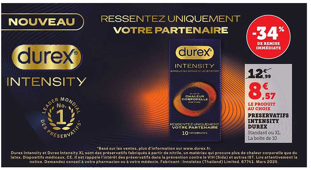 NOUVEAU DUREX INTENSITY