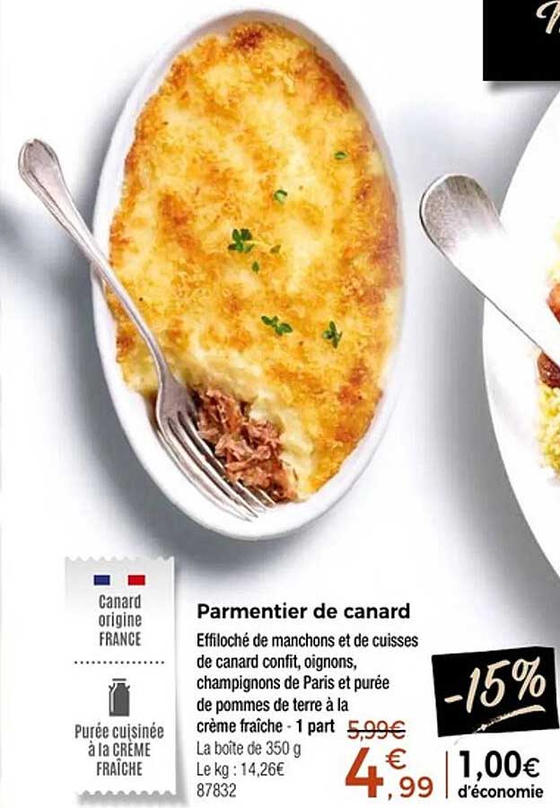 Parmentier de canard