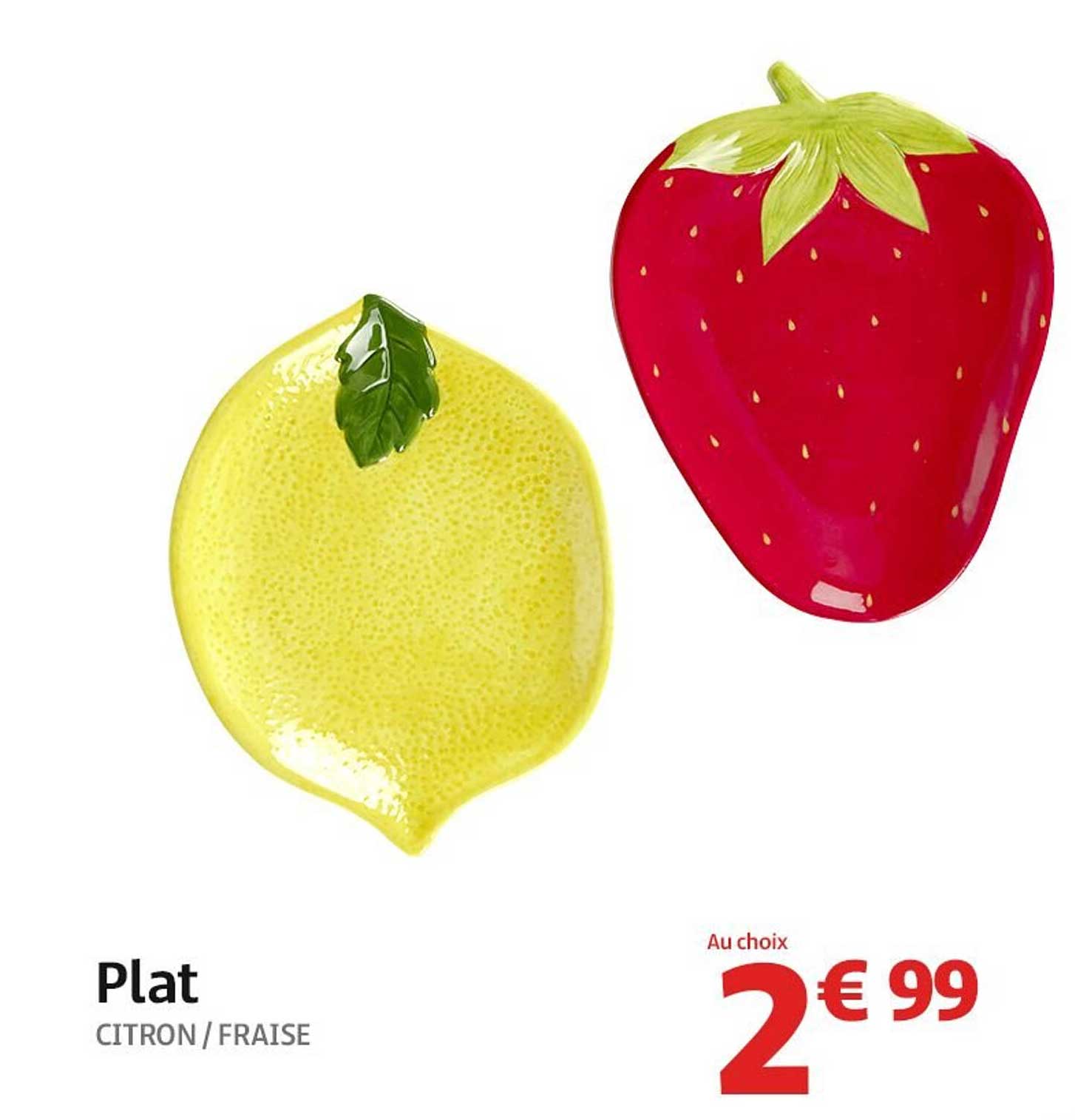 Plat CITRON / FRAISE