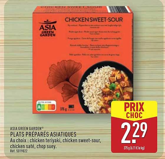 PLATS PRÉPARÉS ASIATIQUES - CHICKEN SWEET-SOUR