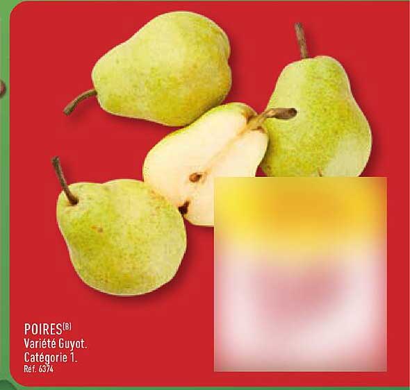 POIRES(B) Variété Guyot. Catégorie 1.