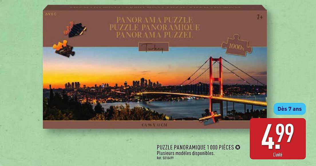 PUZZLE PANORAMIQUE 1 000 PIÈCES ✦ Plusieurs modèles disponibles.