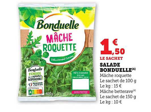 SALADE BONDUELLE - Mâche roquette