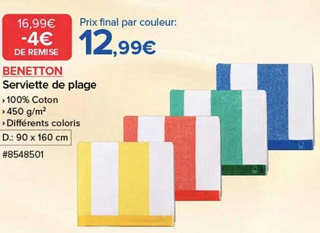 Serviette de plage BENETTON