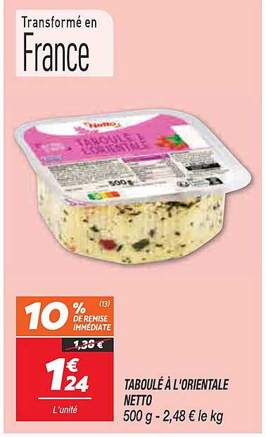 TABOULÉ À L'ORIENTALE NETTO
