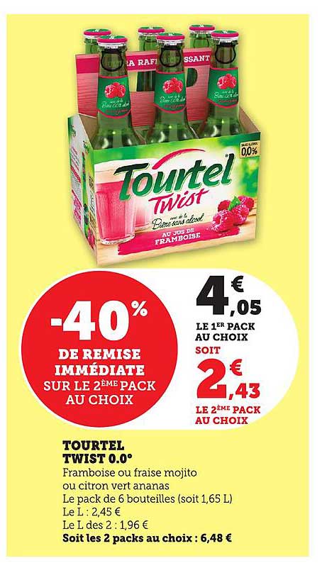 TOURTEL TWIST 0.0° -40% DE REMISE IMMEDIATE