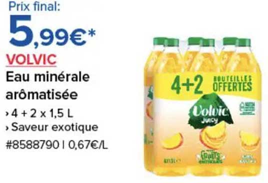 VOLVIC Eau minérale arômatisée