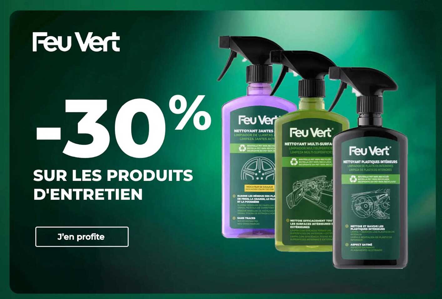 -30% SUR LES PRODUITS D'ENTRETIEN