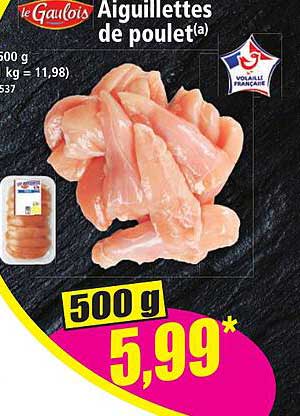 Aiguillettes de poulet