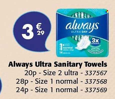 Always Ultra Sanitary Towels