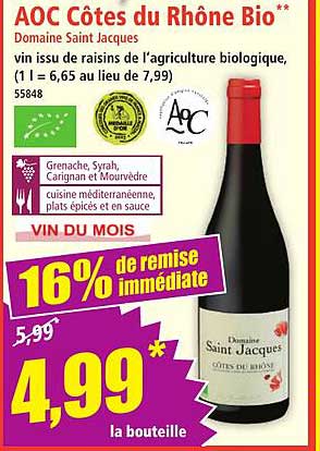 AOC Côtes du Rhône Bio**