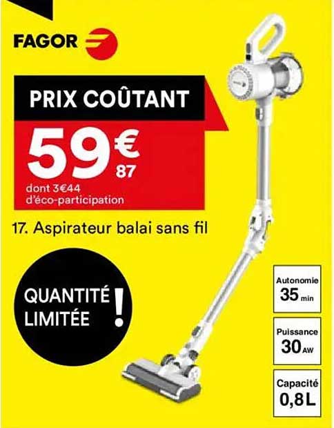 Aspirateur balai sans fil