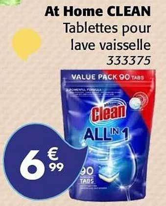 At Home CLEAN Tablettes pour lave vaisselle