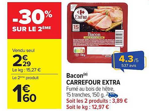 Bacon(o) CARREFOUR EXTRA