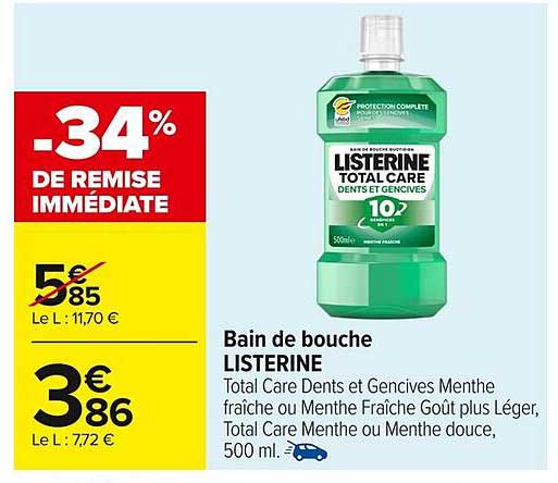 Bain de bouche LISTERINE