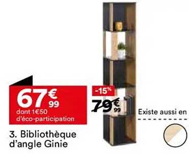 Bibliothèque d’angle Ginie