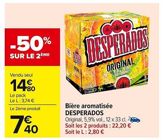 Bière aromatisée DESPERADOS