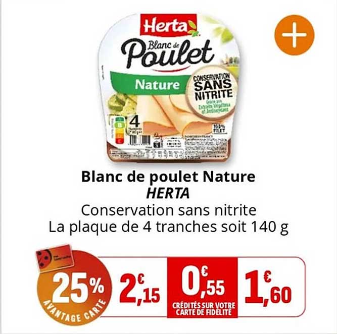 Blanc de poulet Nature HERTA