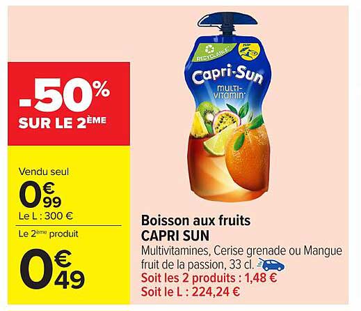 Boisson aux fruits CAPRI SUN