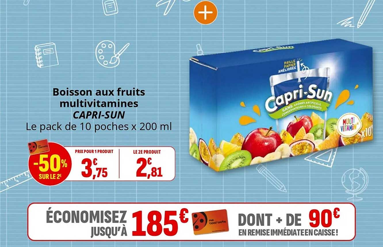 Boisson aux fruits multivitamines CAPRI-SUN