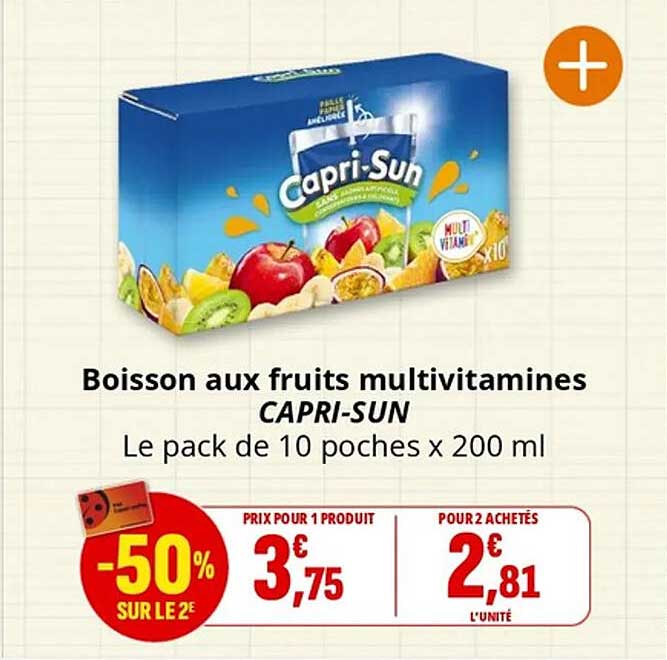 Boisson aux fruits multivitamines CAPRI-SUN
