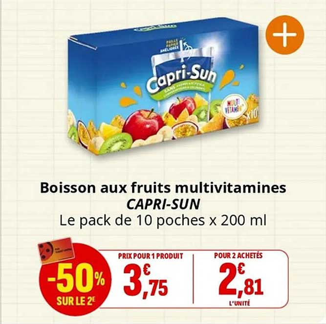 Boisson aux fruits multivitamines CAPRI-SUN