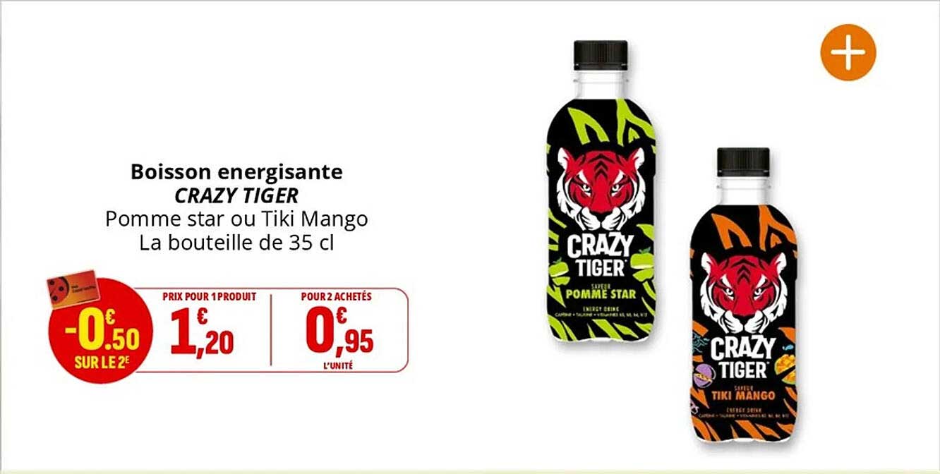 Boisson energisante CRAZY TIGER
