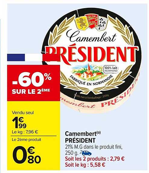 Camembert PRÉSIDENT