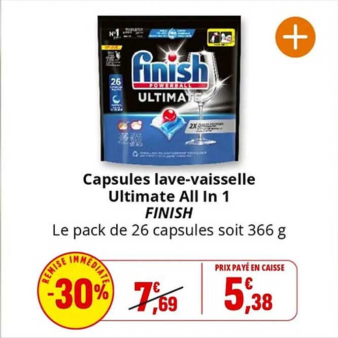Capsules lave-vaisselle Ultimate All In 1
